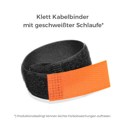 Klett Kabelbinder mit Schlaufe 16 x 130mm | ORANGE