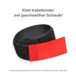 Klett Kabelbinder mit Schlaufe 16 x 160mm | ROT