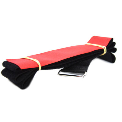 Klettgurte 25mm x 1400mm Kunststofföse Nylon Schwarz 200mm Hakenband NEON GRÜN
