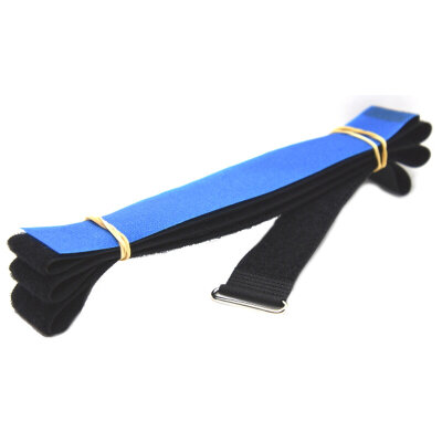 Klettgurte 25mm x 1400mm Kunststofföse Nylon Schwarz 200mm Hakenband NEON GRÜN
