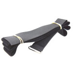 Klettgurte 25mm x 1400mm Kunststofföse Nylon Schwarz 200mm Hakenband NEON GRÜN