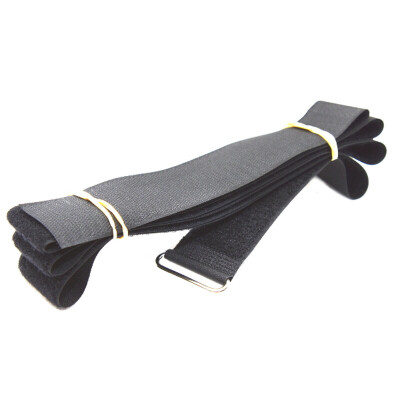 Klettgurte 25mm x 2000mm Kunststofföse Nylon Schwarz 100mm Hakenband BLAU