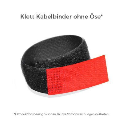 Klett Kabelbinder ohne Öse 25 x 300mm | ROT