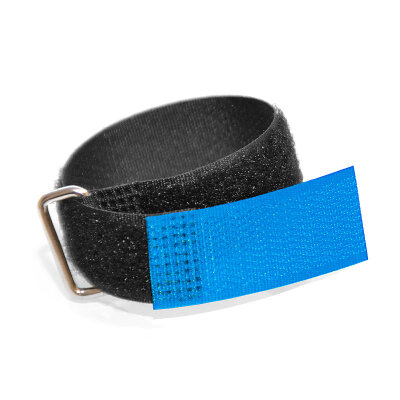 Klett Kabelbinder mit Metallöse entgegengesetzt 50mm x 500mm Blau