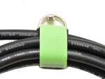 Klett Kabelbinder mit Metallöse und Einhängeschlaufe entgegengesetzt 20mm x 200mm Neon Gelb