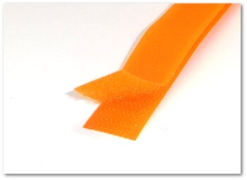 25m Klettband Farbig Flauschband 30mm ORANGE