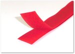 25m Klettband Farbig Flauschband 50mm ROT