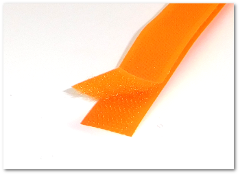 Klettband Farbig Haken UND Flausch 16mm ORANGE