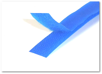Klettband Farbig Haken UND Flausch 30mm BLAU