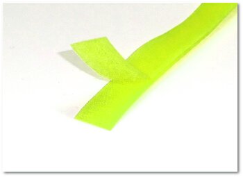 25m Klettband Farbig Haken UND Flausch 38mm NEON GELB