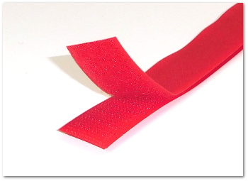 Klettband Farbig Hakenband 20mm ROT